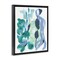 Stupell Industries Vegetative Paint Shapes Framed Floater Canvas Wall Art Design by June Erica Vess